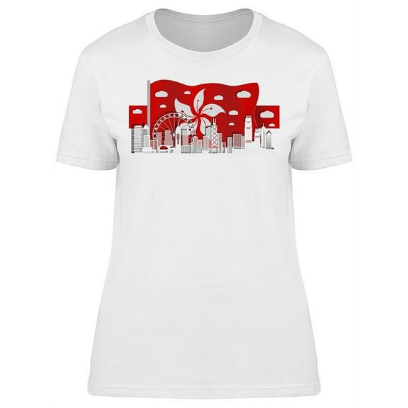 City Of Hong Kong T-Shirt Women -Image by Shutterstock, Female Large