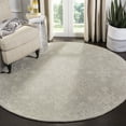 thumbnail image 2 of SAFAVIEH Blossom Emmerson Geometric Wool Area Rug, Light Beige, 6' x 6' Round, 2 of 8
