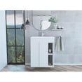 thumbnail image 4 of TUHOME 24" Meka Vanity White Engineered Wood Vanities in  White, 4 of 10