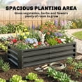 thumbnail image 4 of Outsunny 4' x 2' x 1' Raised Garden Bed, Galvanized Planter Box Grey, 4 of 10