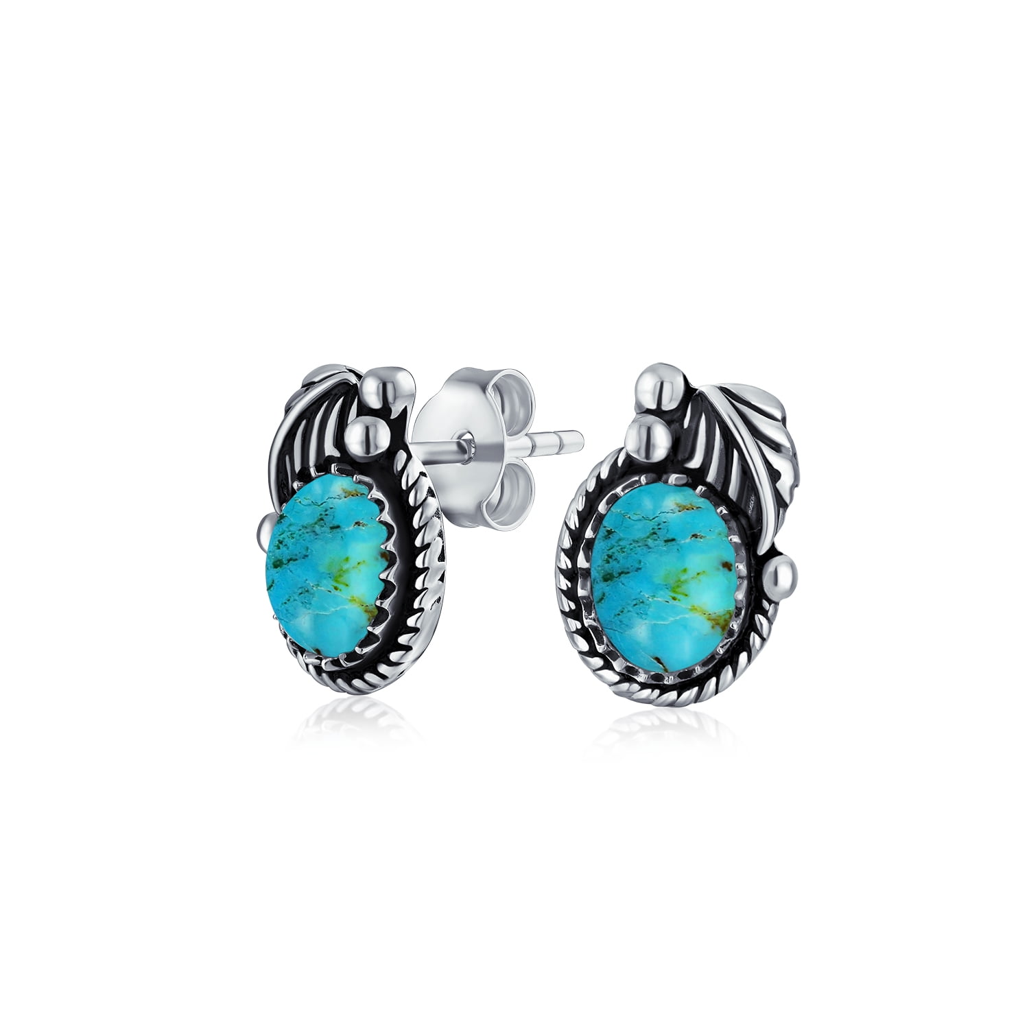 Created Turquoise & Created Red Coral 925 Sterling Silver Rope Stud Earrings 3-Pair Set Created Onyx Created Turquoise & Created Red Coral 925 Sterling Silver Rope Stud Earrings 3-Pair Set Created Onyx