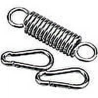 Gancho de resorte Inntek de 3 piezas, resorte de acero inoxidable 304 para silla colgante, con 2 mosquetones resistentes, gancho de resorte