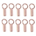 thumbnail image 2 of 10 piezas 925 perlas de engarce del tubo de la esterlina tapón resultados de la joyería de oro rosa Sunnimix Resultados de perlas de engarzado de tubo, 2 of 7