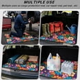 thumbnail image 3 of XYZCANDO Hippie Floral Car Trunk Mat 29" x 39", All-Weather Waterproof Cargo Liner with Non-Slip Backing, Easy-Clean Stitched Edge Protector for SUVs, Sedans and Trucks, 3 of 7