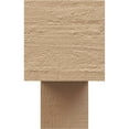 thumbnail image 2 of 5"W x 30"D x 10"H Thin Chapel Hill Rough Cedar Woodgrain TimberThane Corbel, Primed Tan, 2 of 6