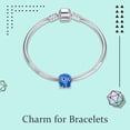 thumbnail image 4 of 925 Sterling Silver Ocean Bubbles & Waves Octopus Charm for Women Moment Charm Bracelet, 4 of 5