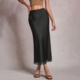 thumbnail image 3 of MuXiKeJi Clothes Women's Satin Maxi Skirts 2026 Spring High Waisted Flowy Long Silk A Line Elegant Business Casual Formal Slip Skirt, 3 of 5