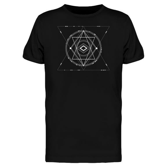 Geometric Pentagram Thin Design T-Shirt Men -Image by Shutterstock, Male 3X-Large