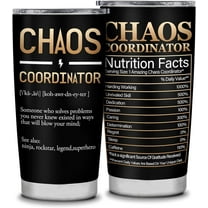Chaos Coordinator Gifts for Women,Boss Day Gifts,Thank You Gifts for Women,Birthday Gifts for Women Mom Dad,Teacher Appreciation Gifts,Inspirational Gifts for Women Men Christmas Gifts 20oz Tumbler