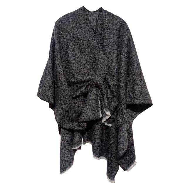 Wraps Womens Large Front Poncho Sweater Wrap Topper Knitted Elegant Shawls Cape For Fall Winter Wraps