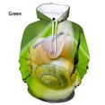 thumbnail image 1 of Motif Amusant Hommes Dames Sweat à Capuche 3D Escargot Imprimé Mode Décontractée Pull tops, 1 of 4