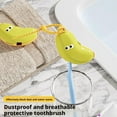 thumbnail image 6 of pulunto Banana Toothbrush Cover with Toothpaste Dispenser, Portable Toothbrush Protector *, Cute Banana Toothbrush Case, Toothbrush Head Holder for Home Travel Outdoor Camping, 6 of 8