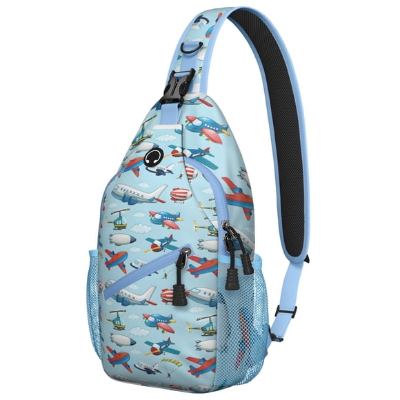 Sac à Dos à Bandoulière Thème Construction pour Femmes, avec Camions de Dessin Animé, Pompiers et Excavatrices, Sac Confortable pour Hommes