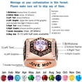 thumbnail image 2 of Ccjcinata Customized Sterling Silver Men’s High School and College Class Ring Fully Personalized Deluxe Collection (Rose gold), 2 of 8