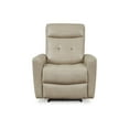 thumbnail image 4 of Signature Design by Ashley Pisgham Leather Power Recliner with Adjustable Easy View™ Headrest, Sand, 4 of 6
