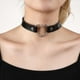 thumbnail image 3 of Mujer Gargantilla Collar Corazón Cuero Gótico Punk Hip Hop, 3 of 5