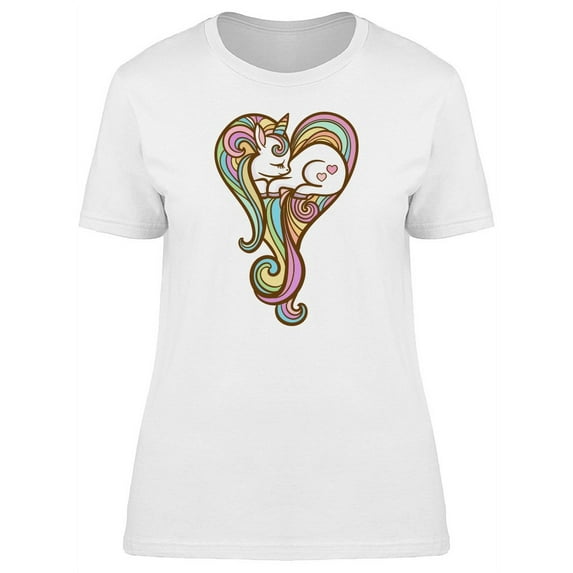 Baby Unicorn Sleeping T-Shirt Women -Image by Shutterstock, Female Small
