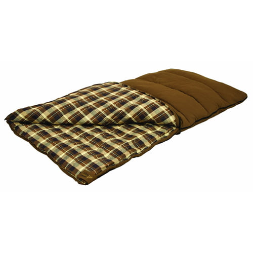 Stansport 6 lbs. Grizzly Rectangular Brown Canvas Sleeping Bag 