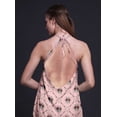thumbnail image 4 of Bimba Robe de Plage Dos Nu Imprimée Géométrique pour Femmes Col Halter Long RayonDress-TTG, 4 of 6