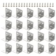 thumbnail image 1 of Shisuyan Connecteur d'Angle en Acier Inoxydable 20 Pcs 1.5 Po 1.2 Po, 1 of 9