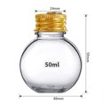 thumbnail image 3 of 10 bolas de licor navideñas, adornos navideños rellenables para árboles de Navidad, colgante de plástico transparente para colgar en Navidad, botella de jugo de caramelo de 50 ml, 3 of 5