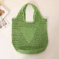 thumbnail image 4 of 2X Bolsos de Playa de Moda de Verano, Bolso de Hombro para Mujer, Bolso Suave Tejido A Mano , Bolso Grande Informal, Bolso de Almacenamiento C, 4 of 4