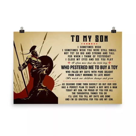 Poster Gift For Son Spartan Warrior Poster Inspiration Quotes Poster For Son Poster Gift For Son Spartan Warrior Poster Inspiration Quotes Poster For Son
