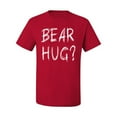 thumbnail image 2 of Bear Hug Lover | Mens Animal Lover Graphic T-Shirt, Red, Large, 2 of 3