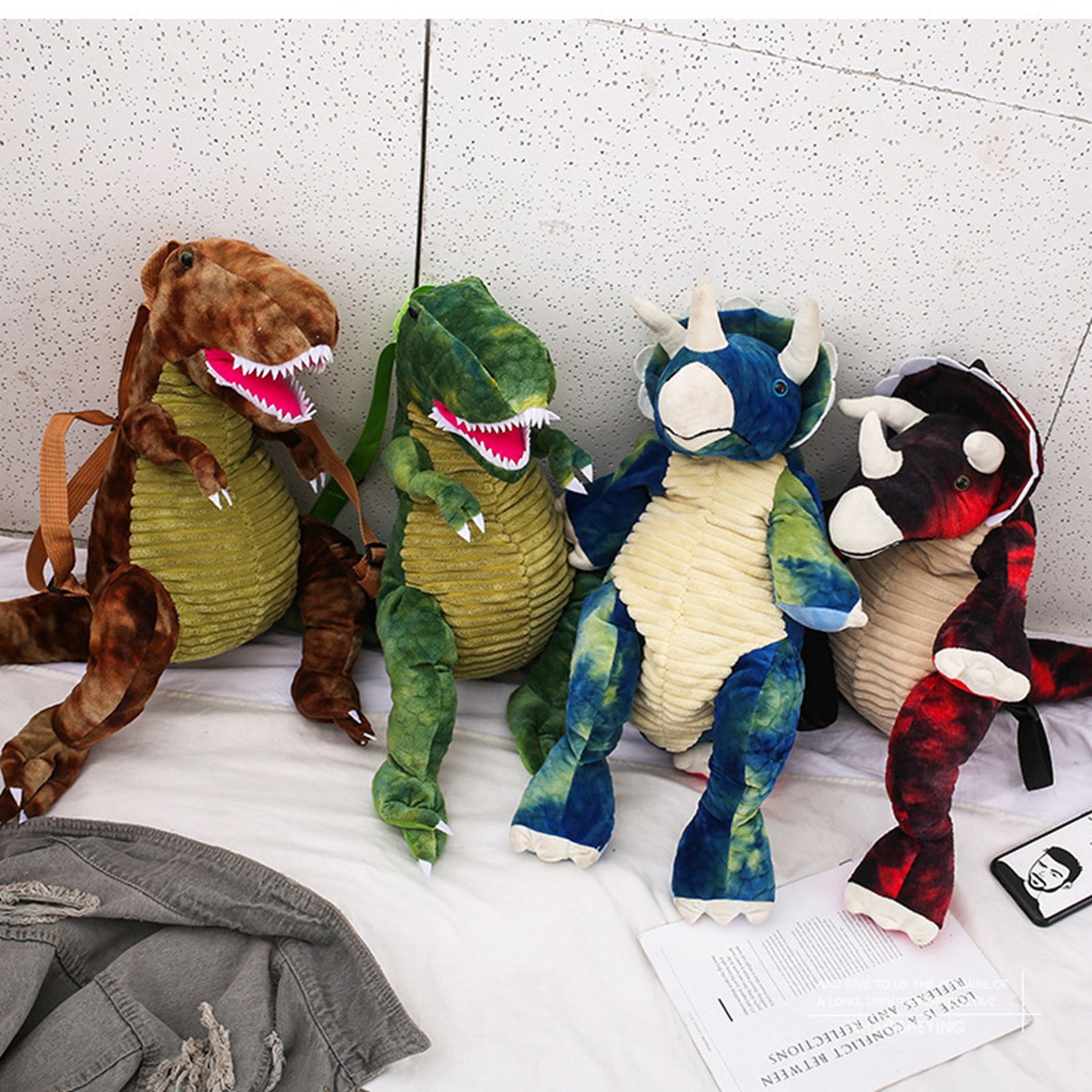 Mochila para ninos Mochila de Dinosaurio para ninos Mochila Animal Linda para ninos de Dibujos Animados Bolsa para ninos Rendimiento solido Walmart en linea