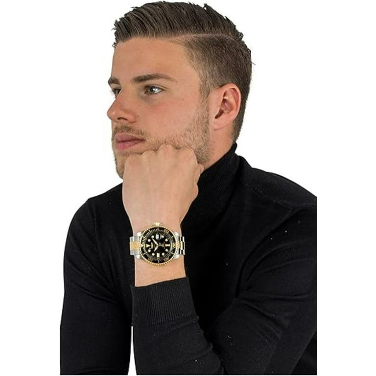 INVICTA クロノグラフ ゴールド ブラック Invicta Specialty 14876 Mens Chronograph Watch for sale