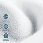 Bare Home Polar Fleece Bed Blanket - خفيف الوزن - الصوف الممتاز - كامل / كوين ، أبيض