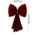 thumbnail image 3 of FastXmas Christmas Tree Large Bows Decorations,31.5x43.3 Inch Giant Red Bow Ornament,Polyester Red Bow,Cosy and Soft Christmas Tree Bow Decoration for Christmas Tree,Front Door,Wall,Stairs,Party, 3 of 6