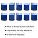thumbnail image 3 of 10 piezas de aletas de enfriamiento del disipador de calor del controlador del motor paso a paso de aluminio con pegamento posterior para impresora 3D azul, 3 of 7