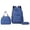 Dark Blue, variant on HUISZJ 3Pcs Strawberry Printed School Backpack, Students Bookbags Set with Lunch Box, Cute Daypack Bag Set for Women College (Black)