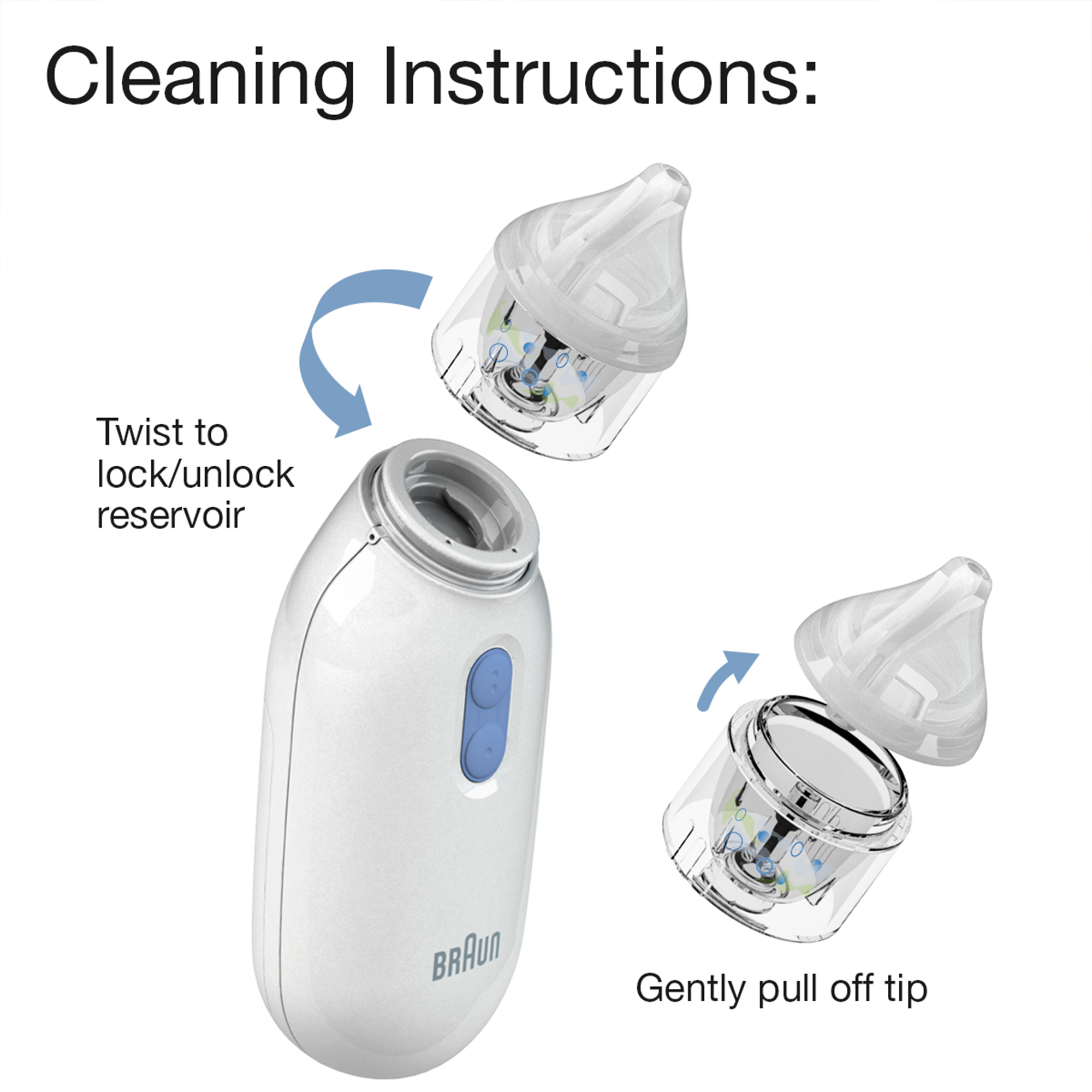 Braun Electric Nasal Aspirator, White photo 6