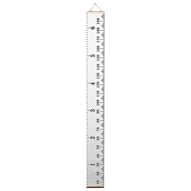 Cartoon Baby Kids Growth Chart Record Wood Frame Height Measurement Ruler Wall Sticker Girls Room Wall Decoration