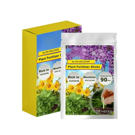 Hiroekza Plant Food Fertilizer Spikes Sticks for Indoor Outdoor Plants - Slow-Release Fertilizer for Deciduous, Flowering and Evergreen Trees, Hydrangeas