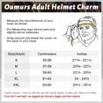 thumbnail image 6 of Oumurs DOT Motocross Motorcycle Helmet Open Face Off-road Dirt Bike ATV Helmet Unisex Adult Black M L XL XXL, 6 of 10