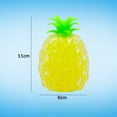thumbnail image 3 of Pineapple Squeeze Fidget Toy, Translucent Fruit Shaped Squeeze Toy, for Tropical Gifts and Desk Fidget Collections, Textured TPR Pineapple with a Leafy Crown in a Random Supplied Color, 3 of 5