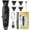 Black, variant on KEMEI 2293 Professional Hair/Beard Trimmer for Men Zero Gapped Hair Clippers for Barber with T Blade, Cordless Rechargeable