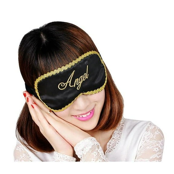 Double Sided Silk Eyeshade Fashion Soft Sleep Eye Mask - Angel - 17 x 8 cm