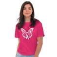 thumbnail image 5 of Love Life Butterfly Breast Cancer Women's Graphic T Shirt Tees Brisco Brands M, 5 of 6