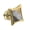 14K Yellow Gold, variant on Collection 0.10 Ctw Natural Round Blue, White, Yellow Diamond Micro Pave Kite Hip Hop Stud (1Pc Only) in 14K Solid Yellow Gold, Screw Back,Unisex Design Ladies,Mens Real Diamond Earrings