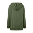 thumbnail image 5 of Towmus Women's Oversized Zip Up Hoodie Lightweight Lapel Long Sleeve Hooded Sweatshirt with Pockets, 5 of 5