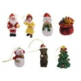 thumbnail image 2 of Adornos navideños en miniatura, decoraciones para árboles de Navidad, centro de mesa, coche de granja, colgante de Navidad de escritorio, muñeca de, 2 of 8