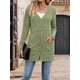 thumbnail image 5 of Cárdigan de Otoño para Mujer, de Punto Suave, de Larga, Abierto Al Frente y con Bolsillos. Verde XXL, 5 of 8