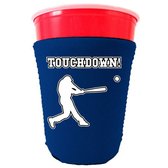 Touchdown Baseball Party Cup Coolie (Royal Blue)