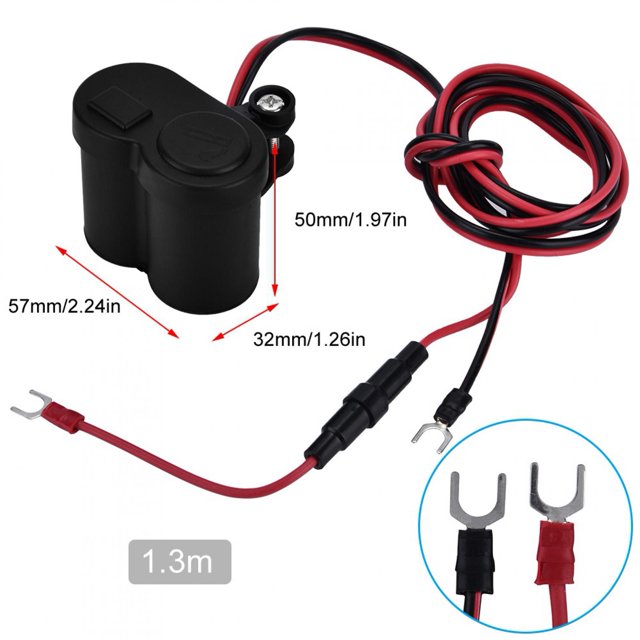 Cargador USB de motocicleta 1224V Toma de mechero para motocicletas de 1224V ATV etc. Unbranded QC17199