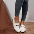 thumbnail image 6 of Rexoro Women's Loafers Flats Leather Backless Slip On Office Casual Shoes, 6 of 6