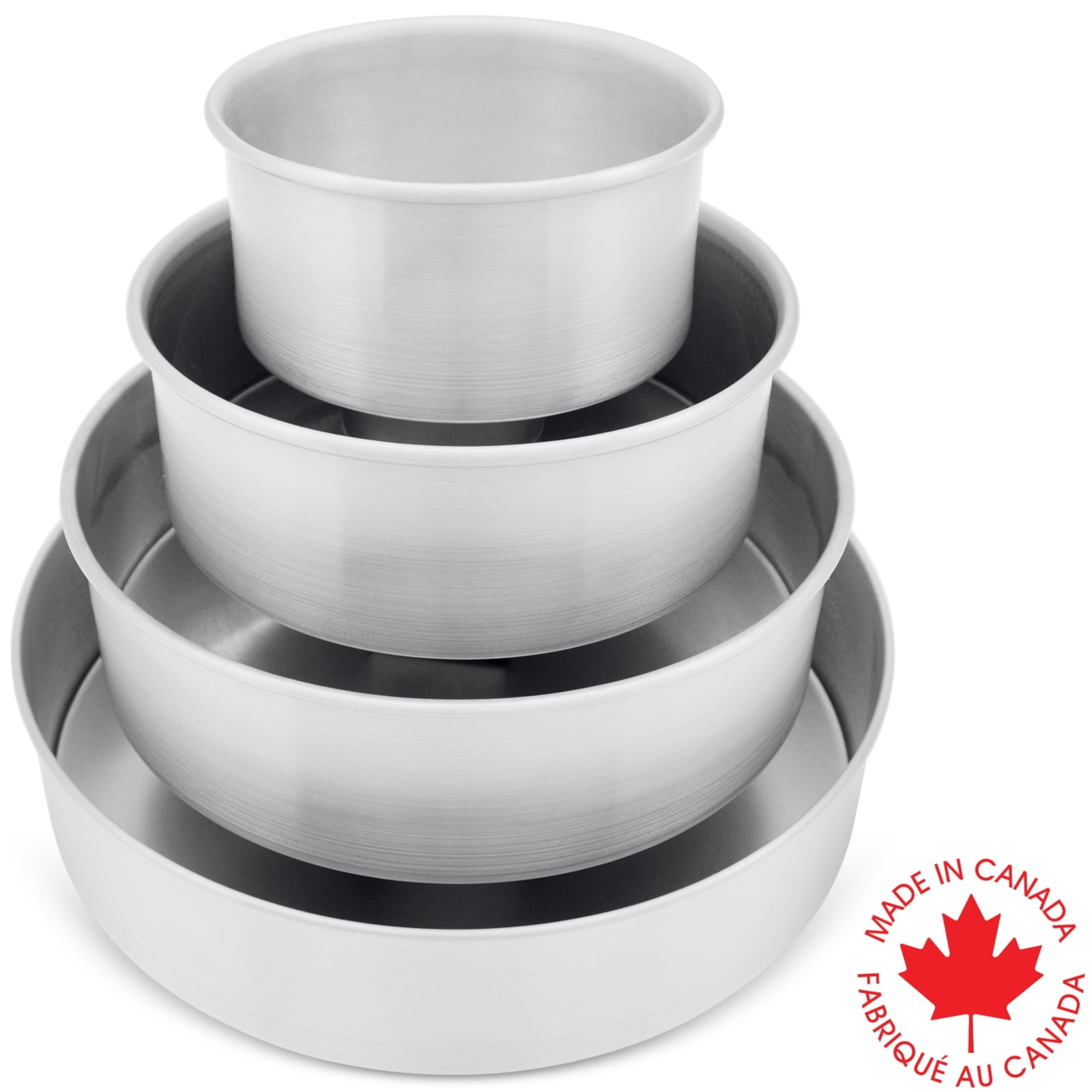 Crown Cake Pan Set, 6, 8, 10, 12" by 3" Deep, Heavy Duty, EvenHeating